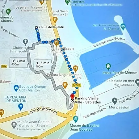 Studio Vieille De Menton, Basilique Saint-michel Apartman *